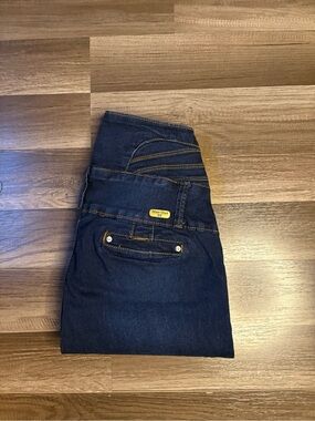 Silver Diva Dark Wash Blue High Rise Skinny Denim Jeans Stretch Women's Size 13